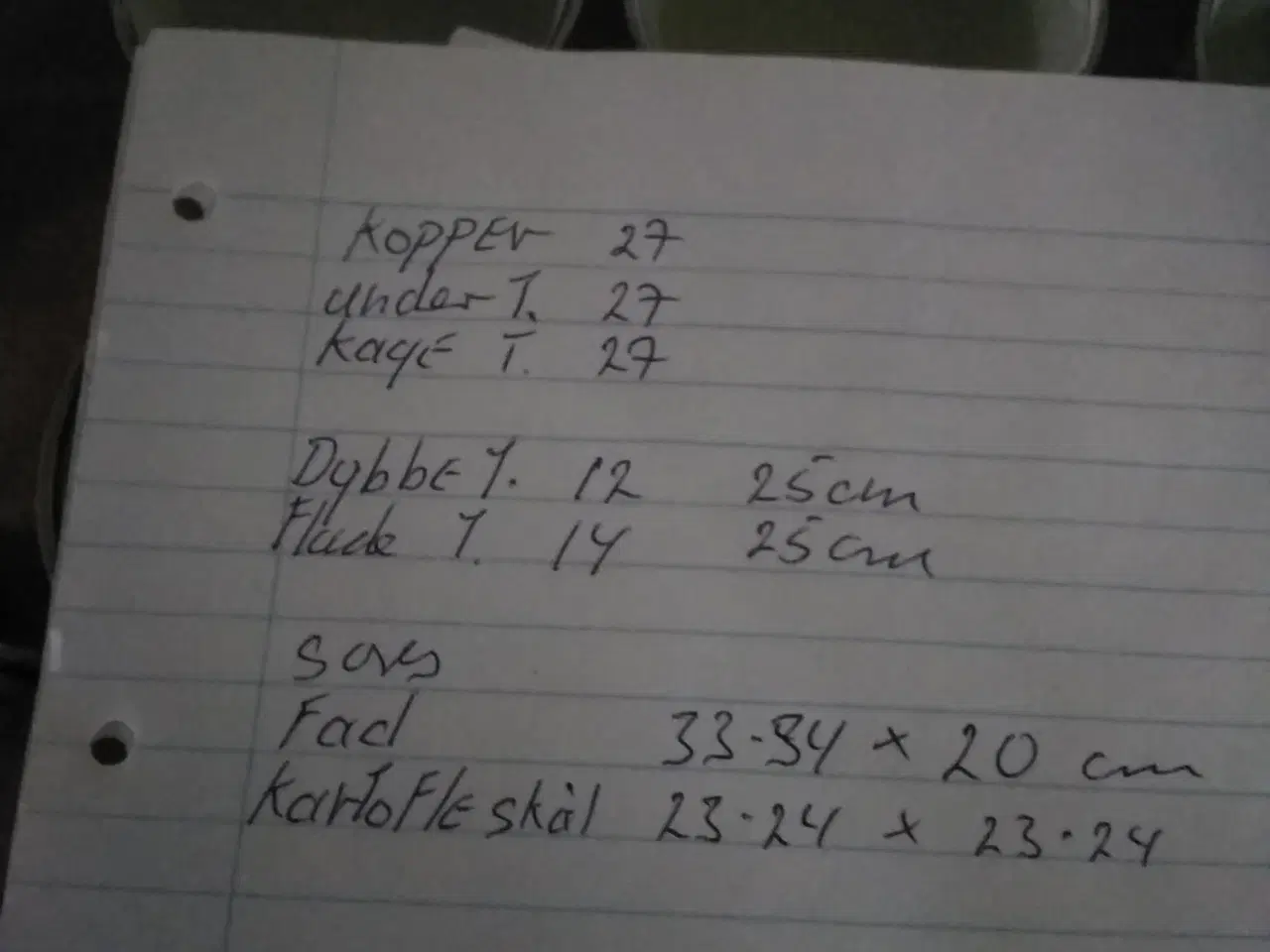 Billede 7 - Kaffe stel plus middags tellerker