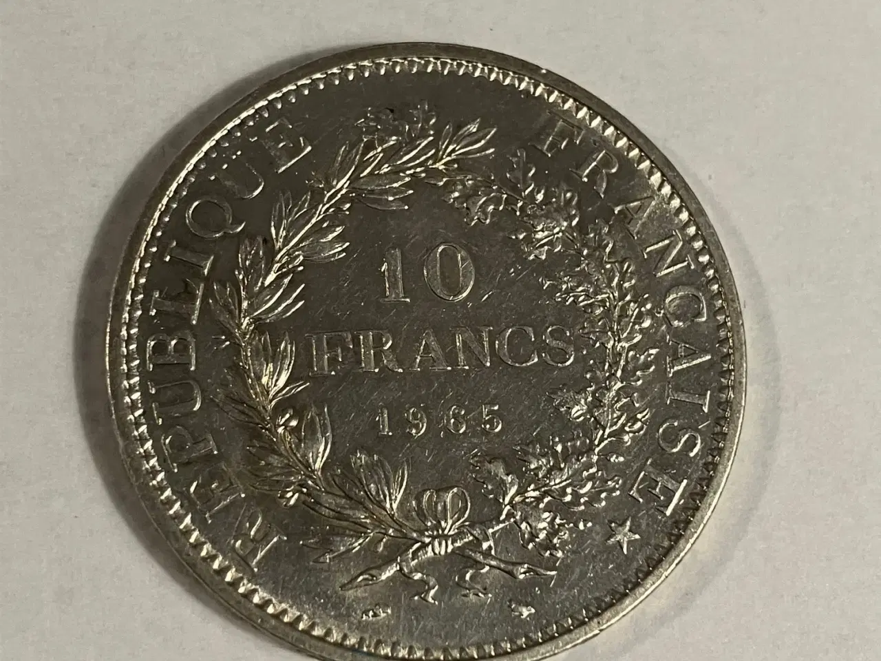 Billede 1 - 10 Francs 1965 France - Silver