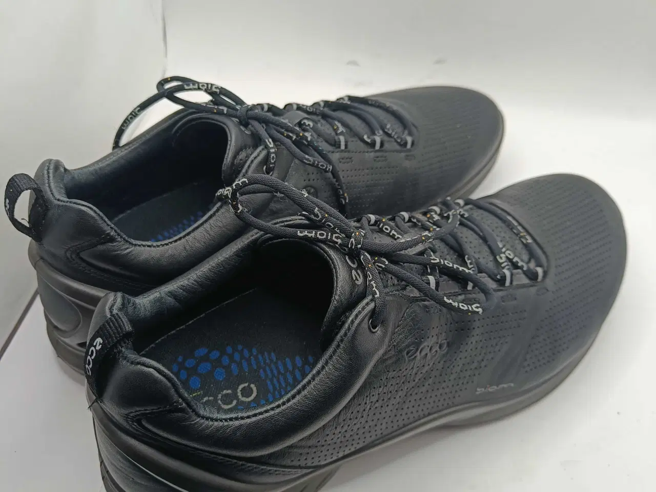 Billede 5 - Ecco sort læder sko 44str