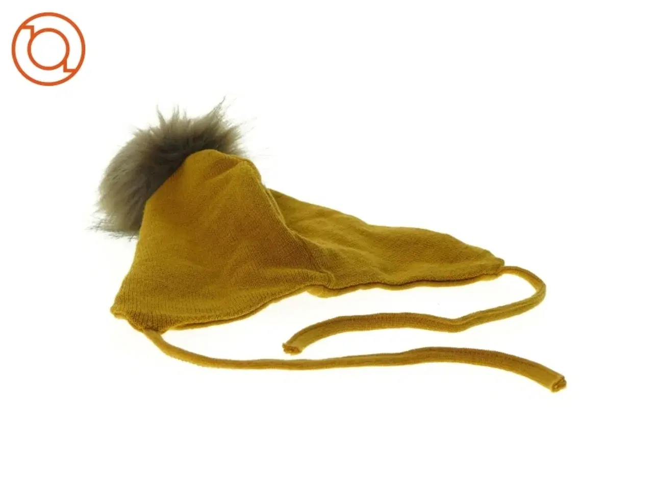 Billede 2 - Strikhue med pelskvast fra Racing Kids (str. 68)