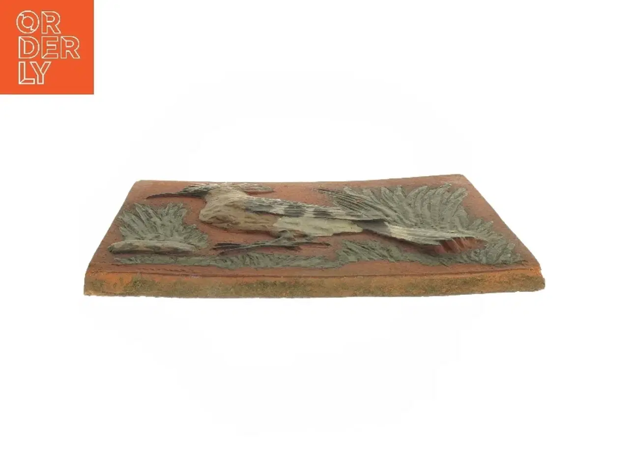 Billede 2 - Vægflise med fuglemotiv fra Knabstrup (str. 29x26 cm)