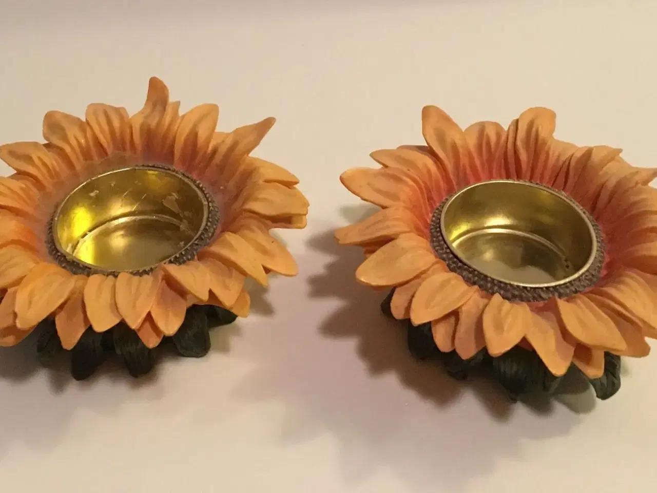 Billede 2 - Smukke solsikke lysestager i keramik