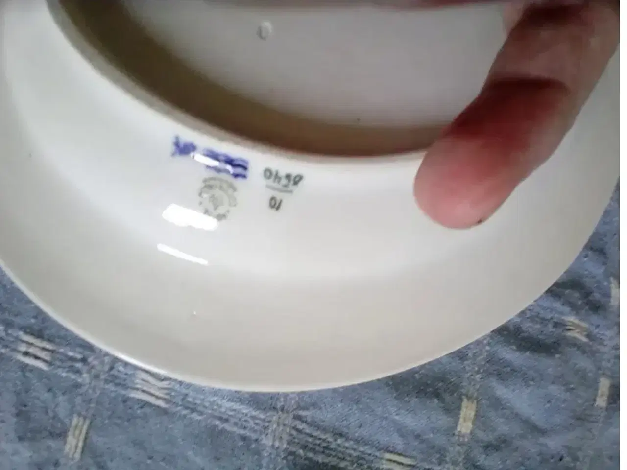 Billede 2 - Fad Blå Blomst. Kongeligt. 10/8540