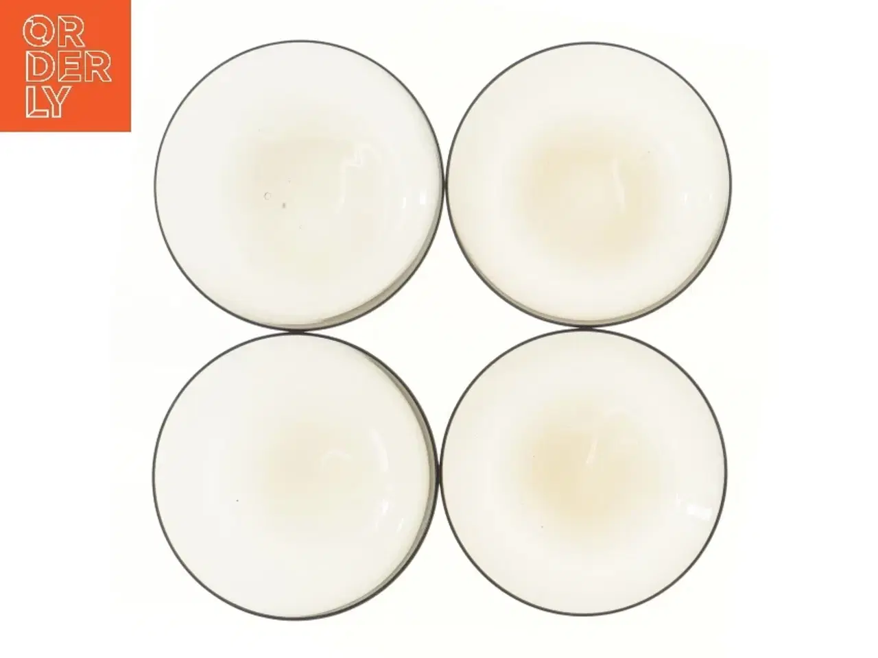 Billede 2 - Sæt med 4 røgfarvede skåle (str. Ø 12 cm)