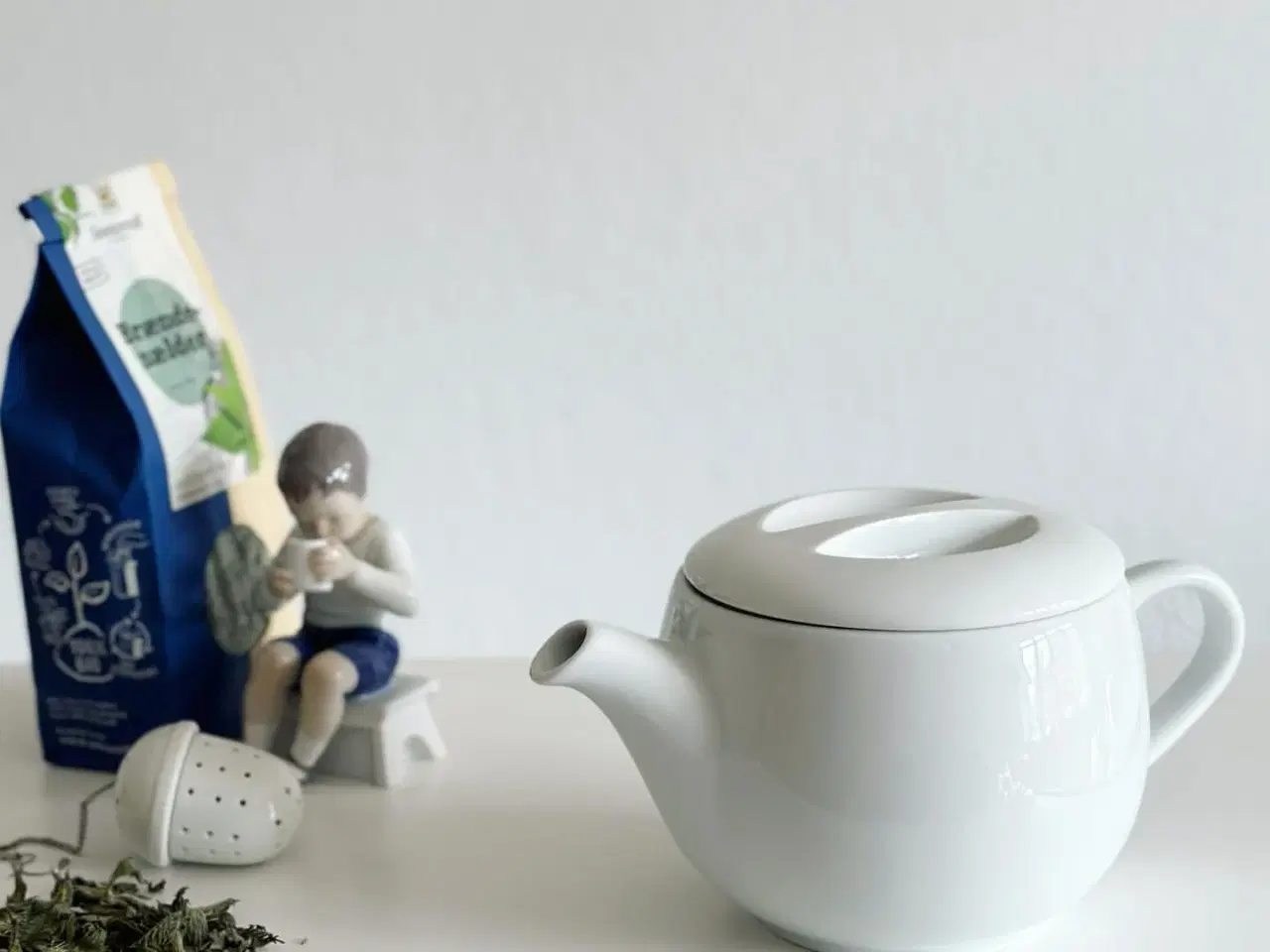 Billede 1 - Porcelænskande, hvid