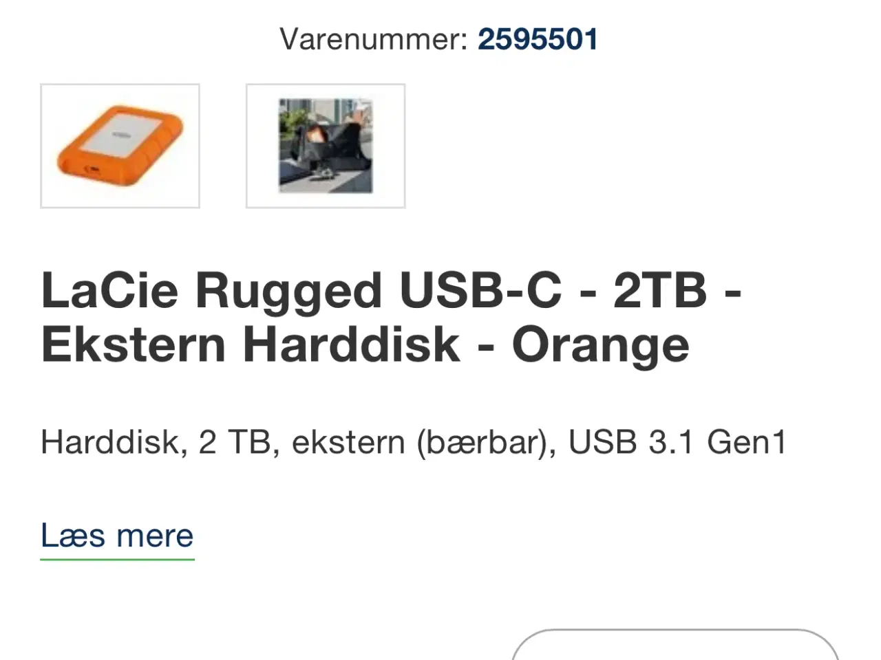 Billede 2 - LaCie Rugged 2 TB 