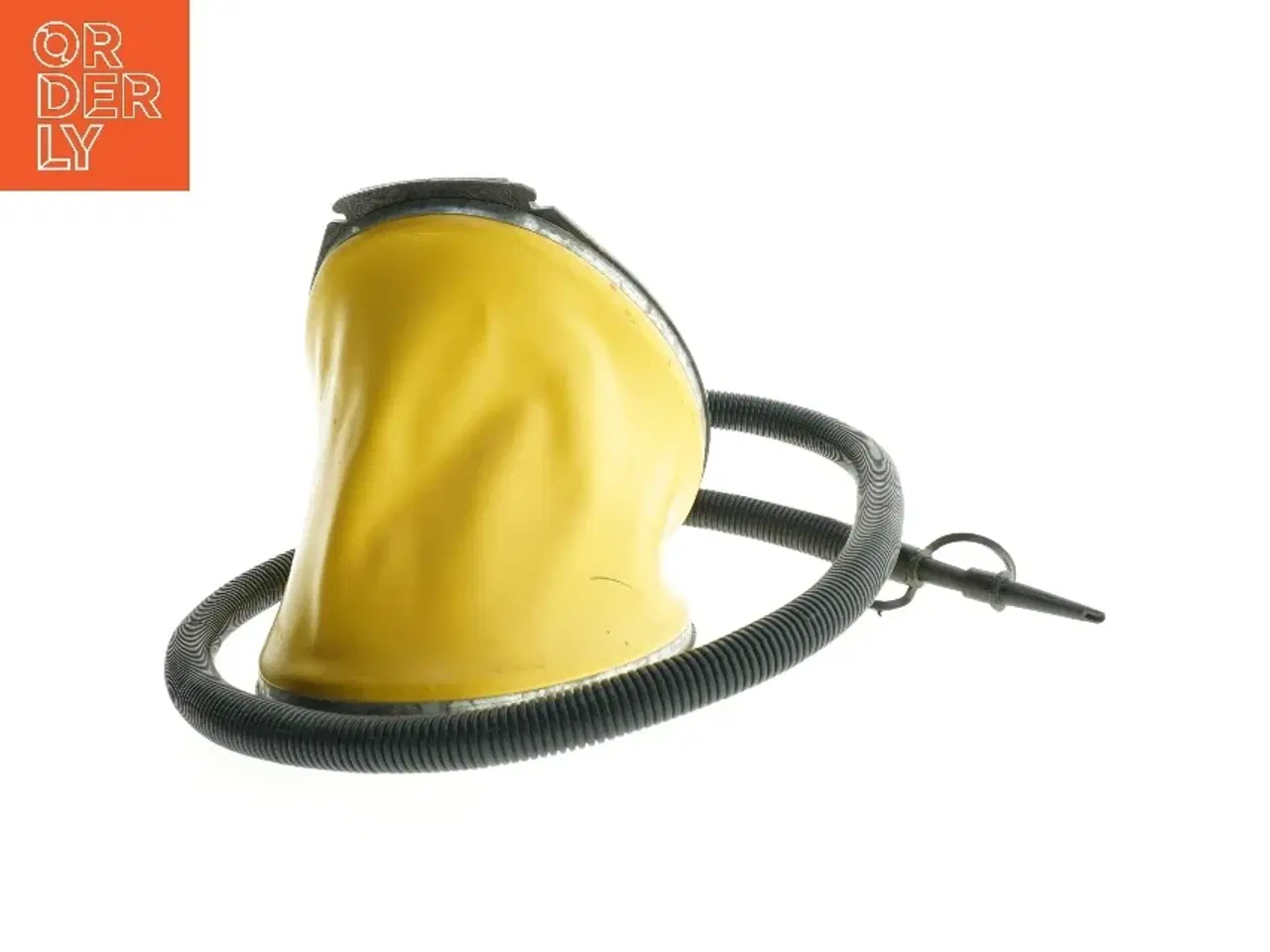 Billede 3 - Gul og sort pumpe til luftmadras (str. 25 cm)