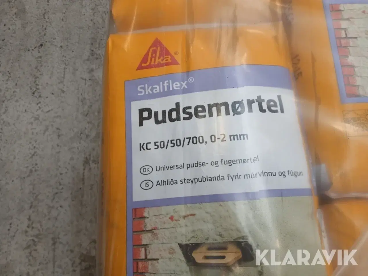 Billede 2 - Pudsemørtel Skalflex KC 50/50/700 0-2 mm 54 poser