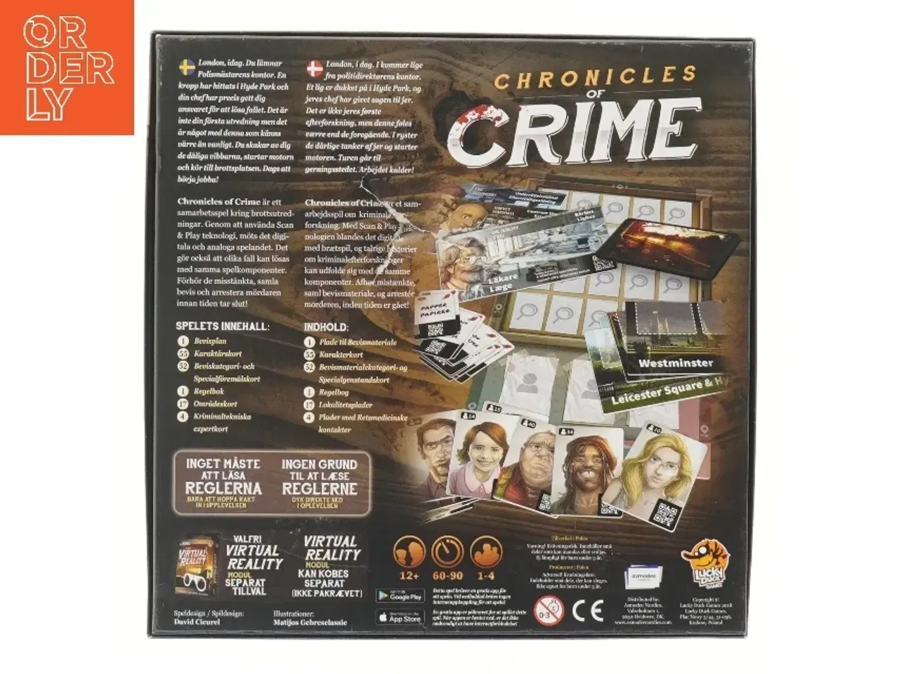 Billede 3 - Chronicles of Crime brætspil fra Lucky Duck Games (str. 29x30 cm)