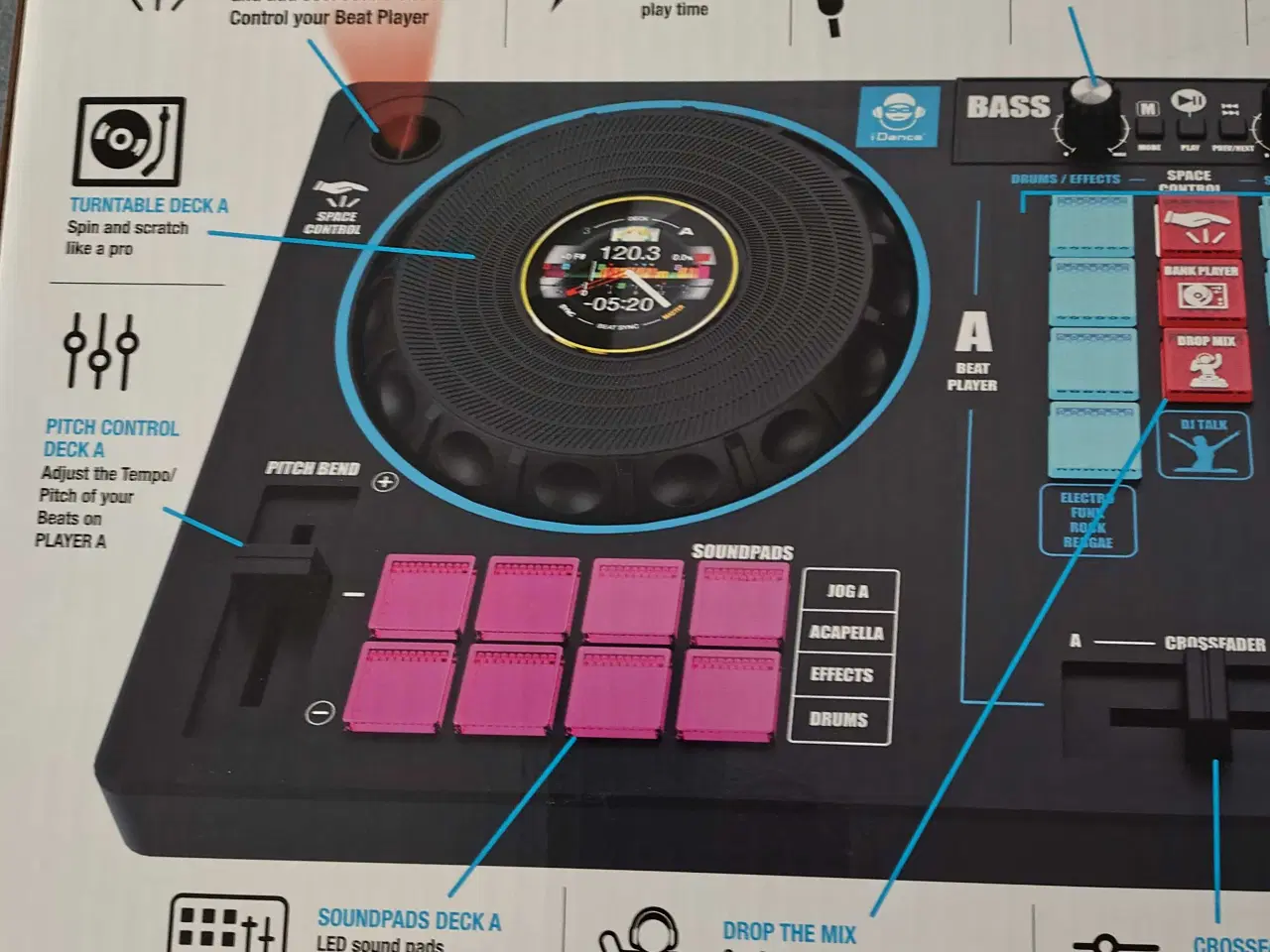 Billede 3 - Dj mixer idance xd-301 til børn