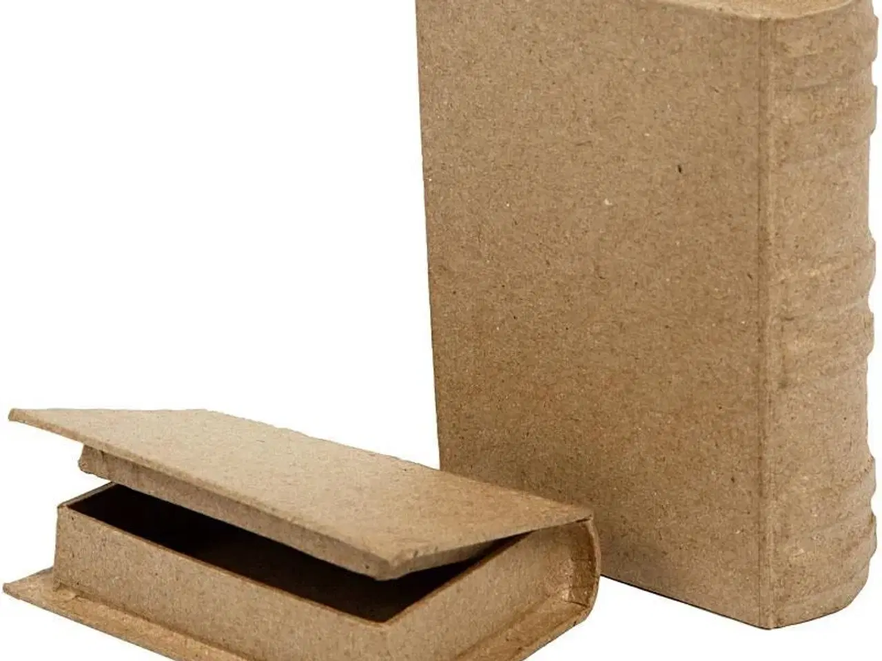 Billede 1 - Håndlavede minibøger i papmaché - 2 stk. sæt