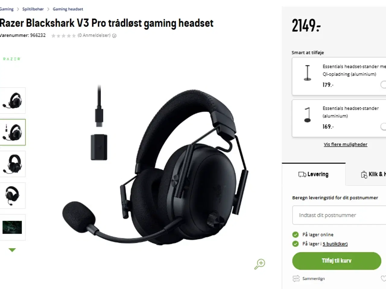 Billede 3 - Nyt Blackshark V3 Pro, ny pris 2149, pris 1000kr