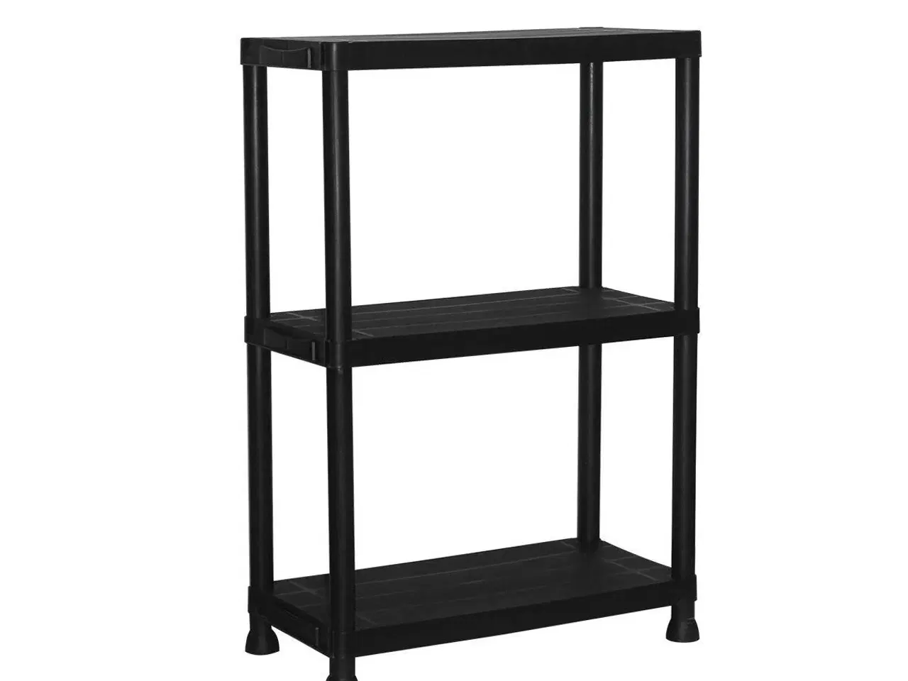 Billede 1 - Marbueno reolsystem - 3 hylder, plast, sort 61×31×91 cm