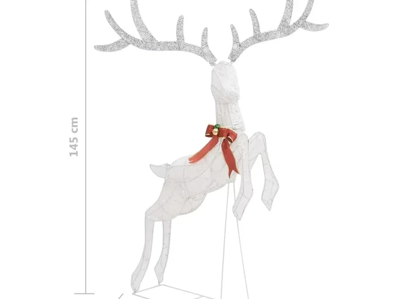 Billede 10 - Flyvende rensdyr juledekoration 120 lysdioder kold hvid