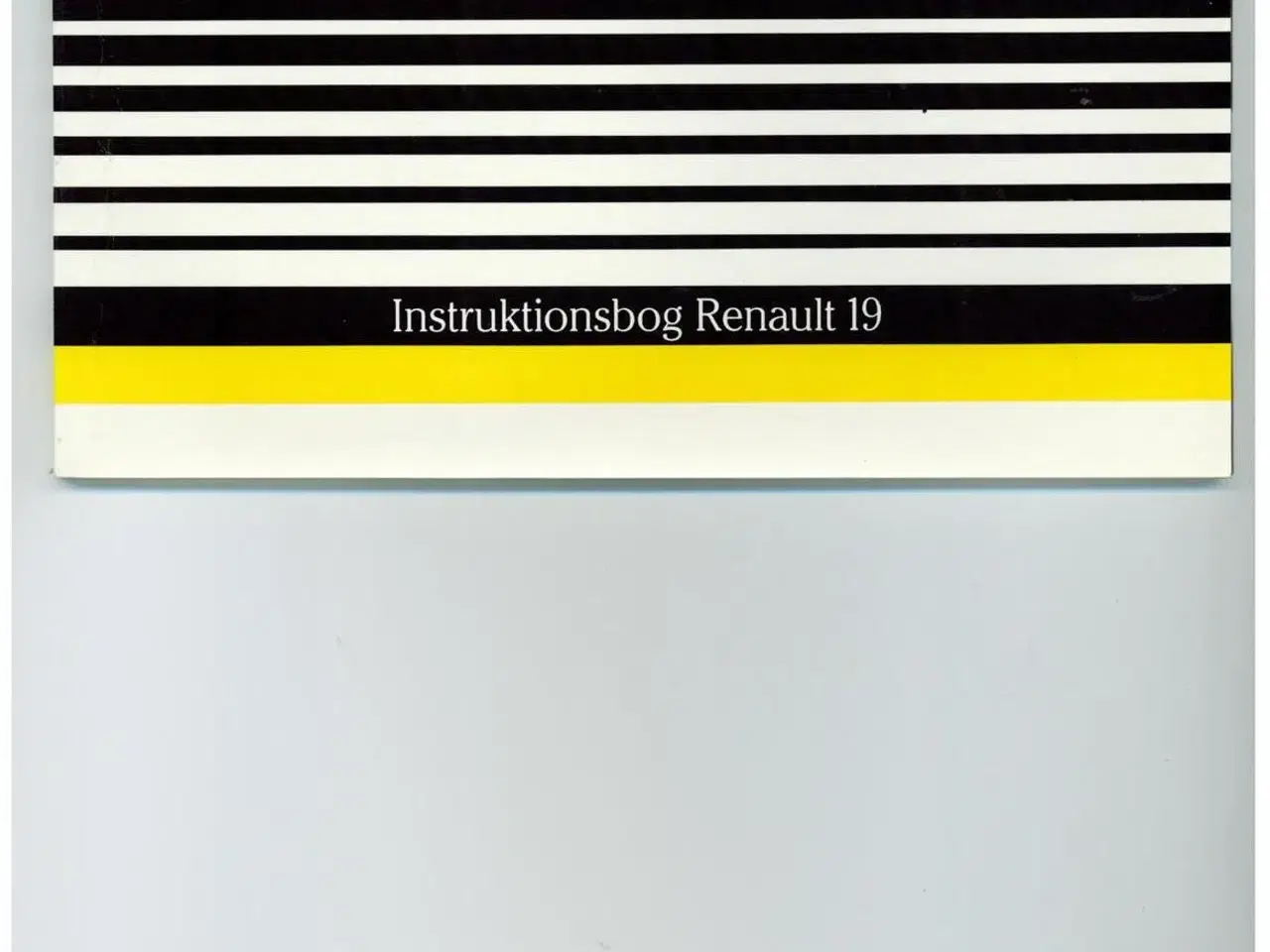 Billede 1 - Instruktionsbog, Renault 19.