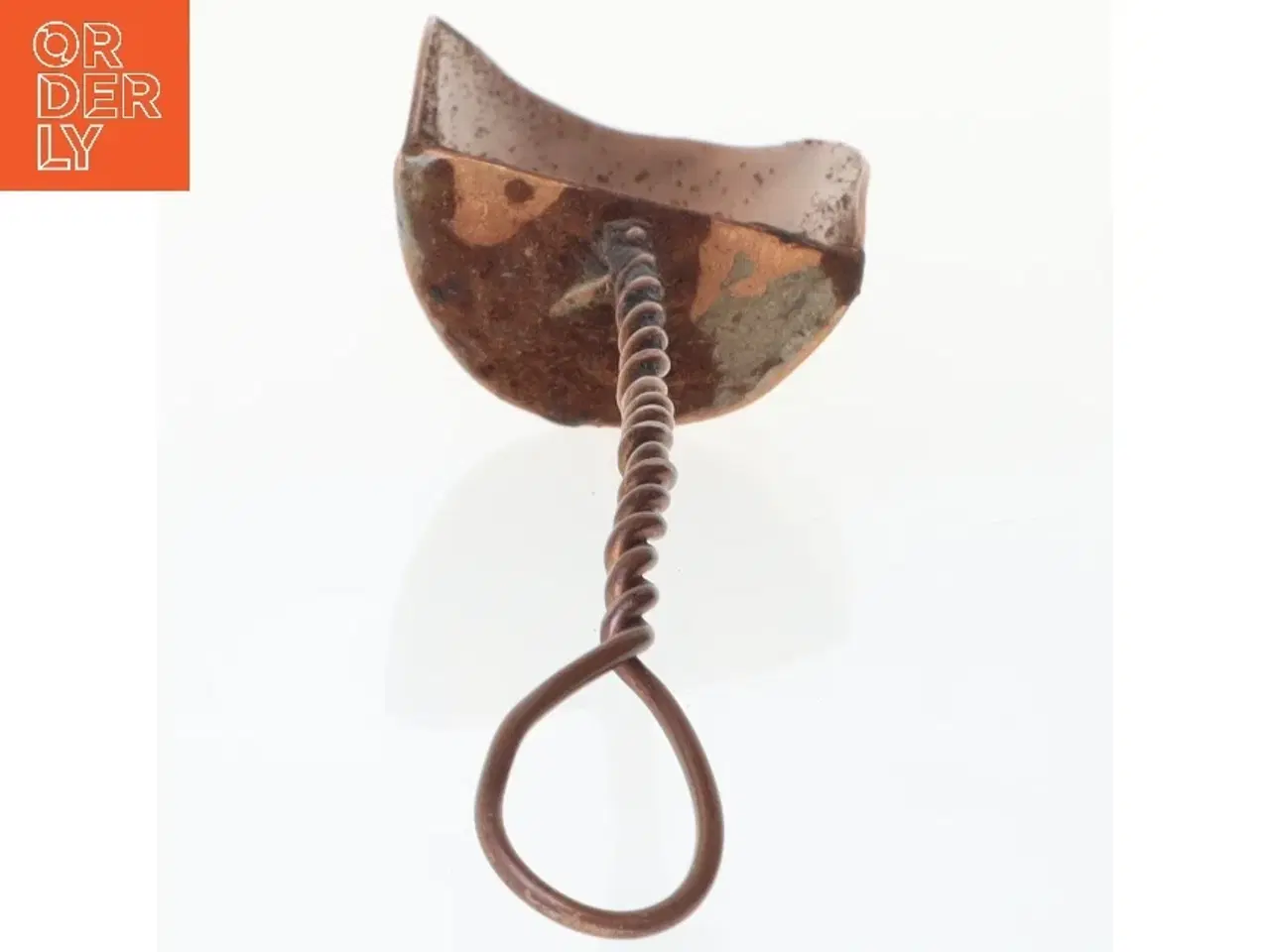 Billede 3 - Kobberske med snoet håndtag (str. 14 cm)