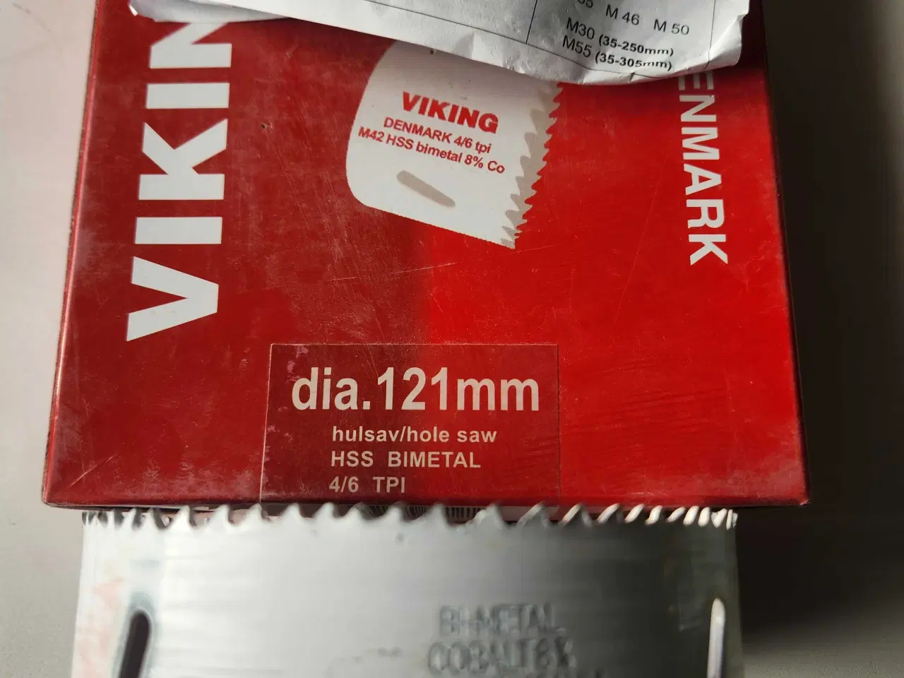 Billede 3 - 121mm metal hulsav