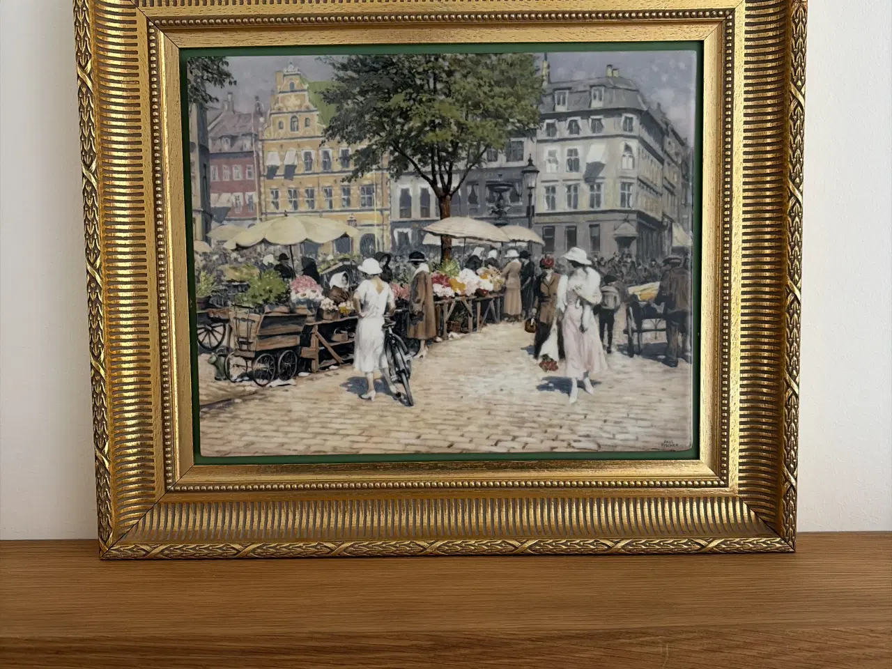 Billede 1 - Paul Fischer “Højbro Plads set mod Amagertorv"1917