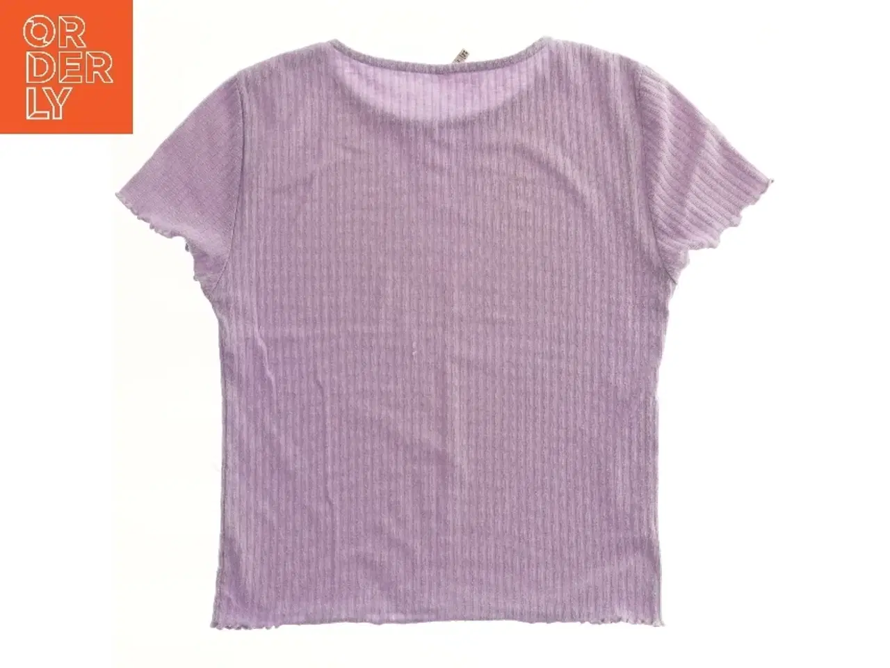 Billede 2 - Lilla T-shirt med korte ærmer fra Only (str. 164)