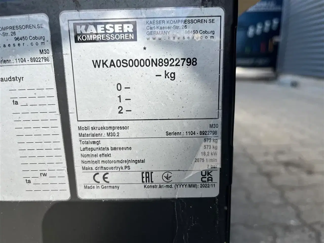 Billede 8 - Kaeser M 30 kun kørt 130timer