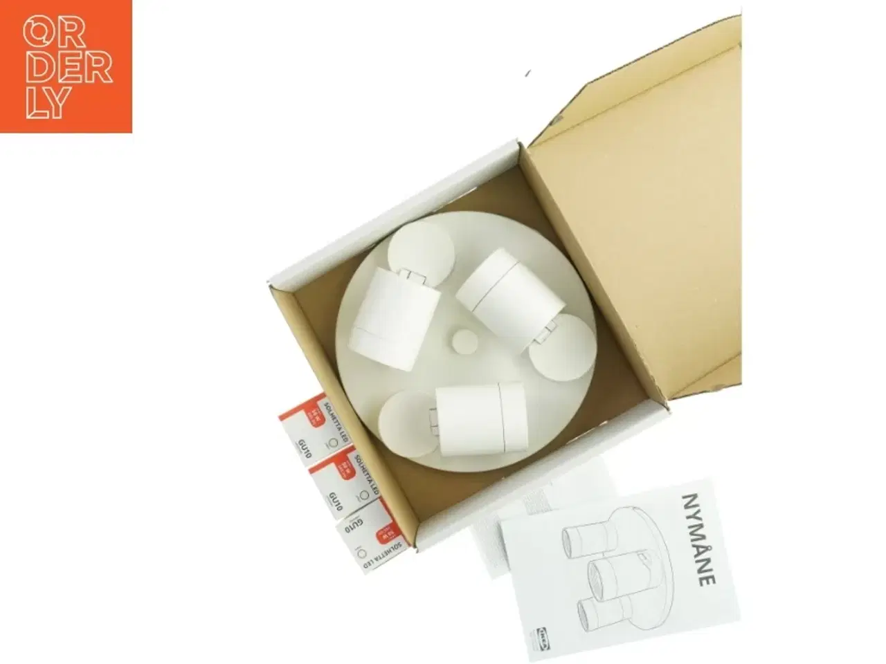 Billede 6 - Loftslampe med LED-pærer (model Nymåne) fra IKEA (str. Ø 26. cm)