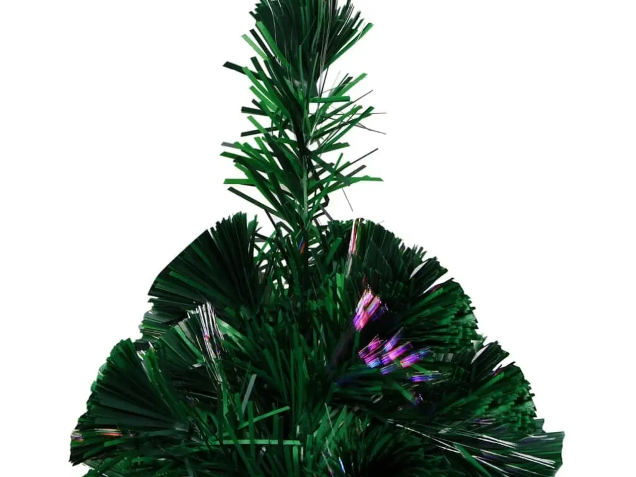 Billede 5 - Kunstigt juletræ med juletræsfod 150 cm fiberoptik grøn