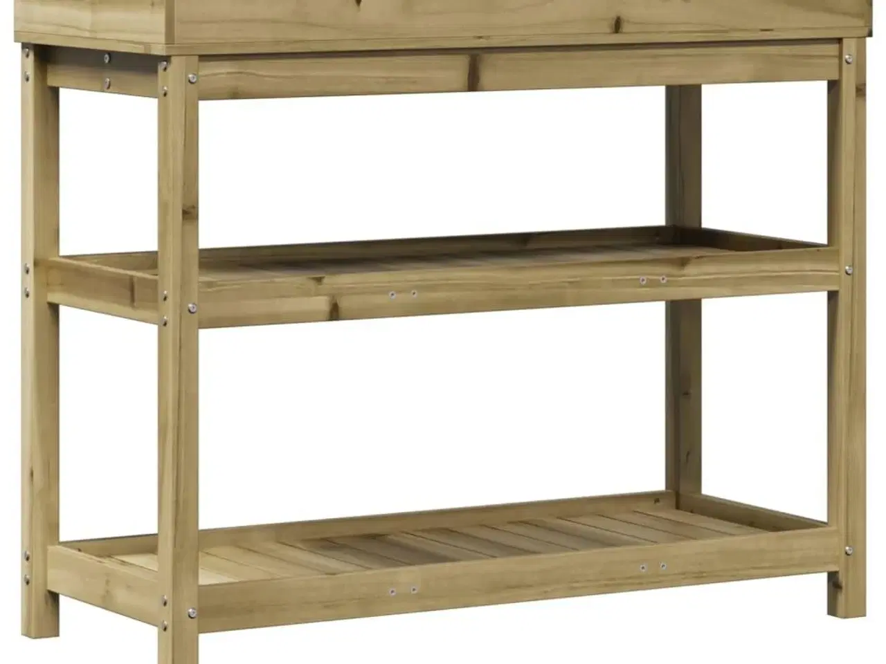 Billede 7 - Plantebord med hylder 108x45x86,5 cm imprægneret fyrretræ