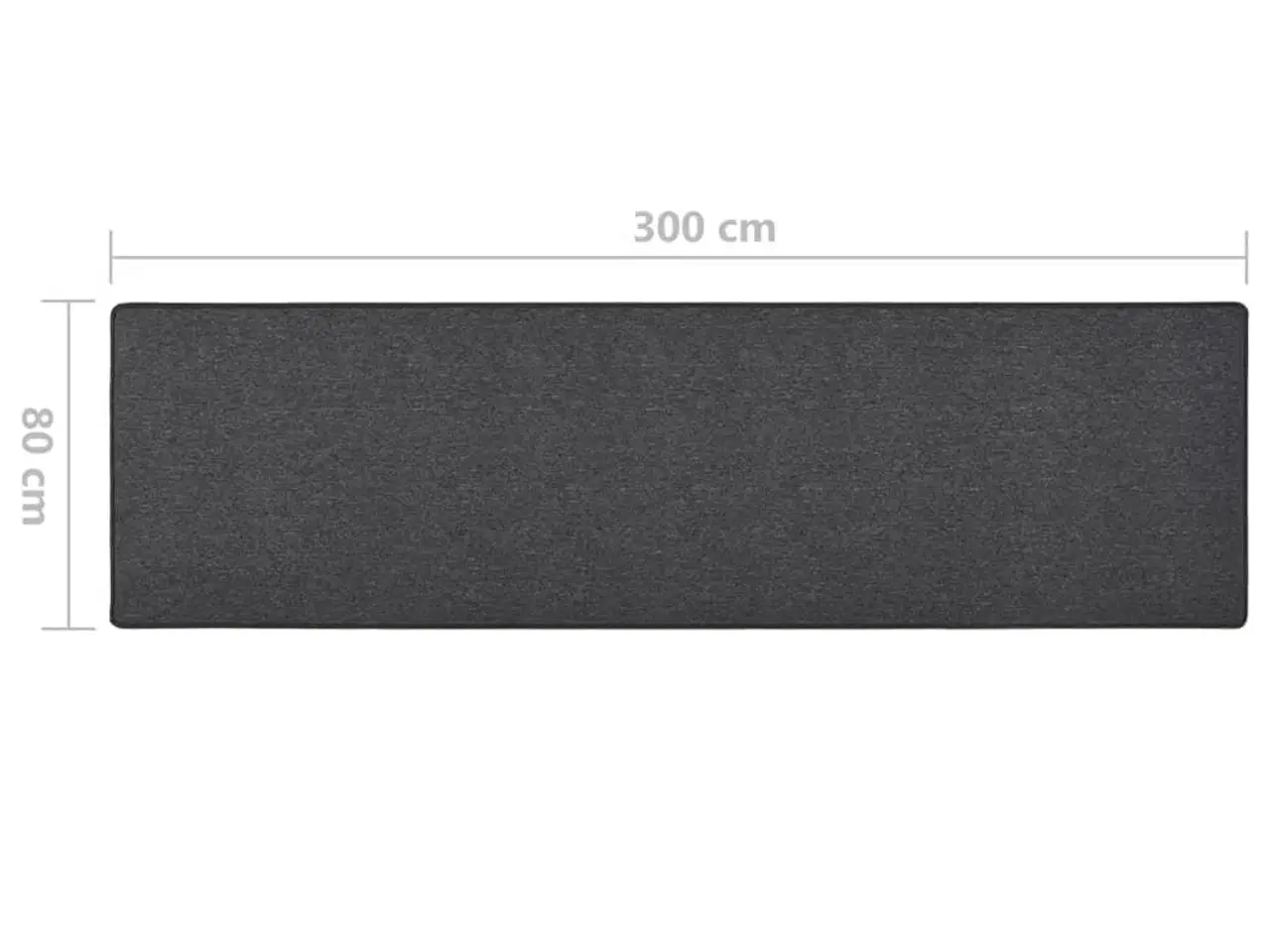 Billede 7 - Tæppeløber 80x300 cm antracitgrå