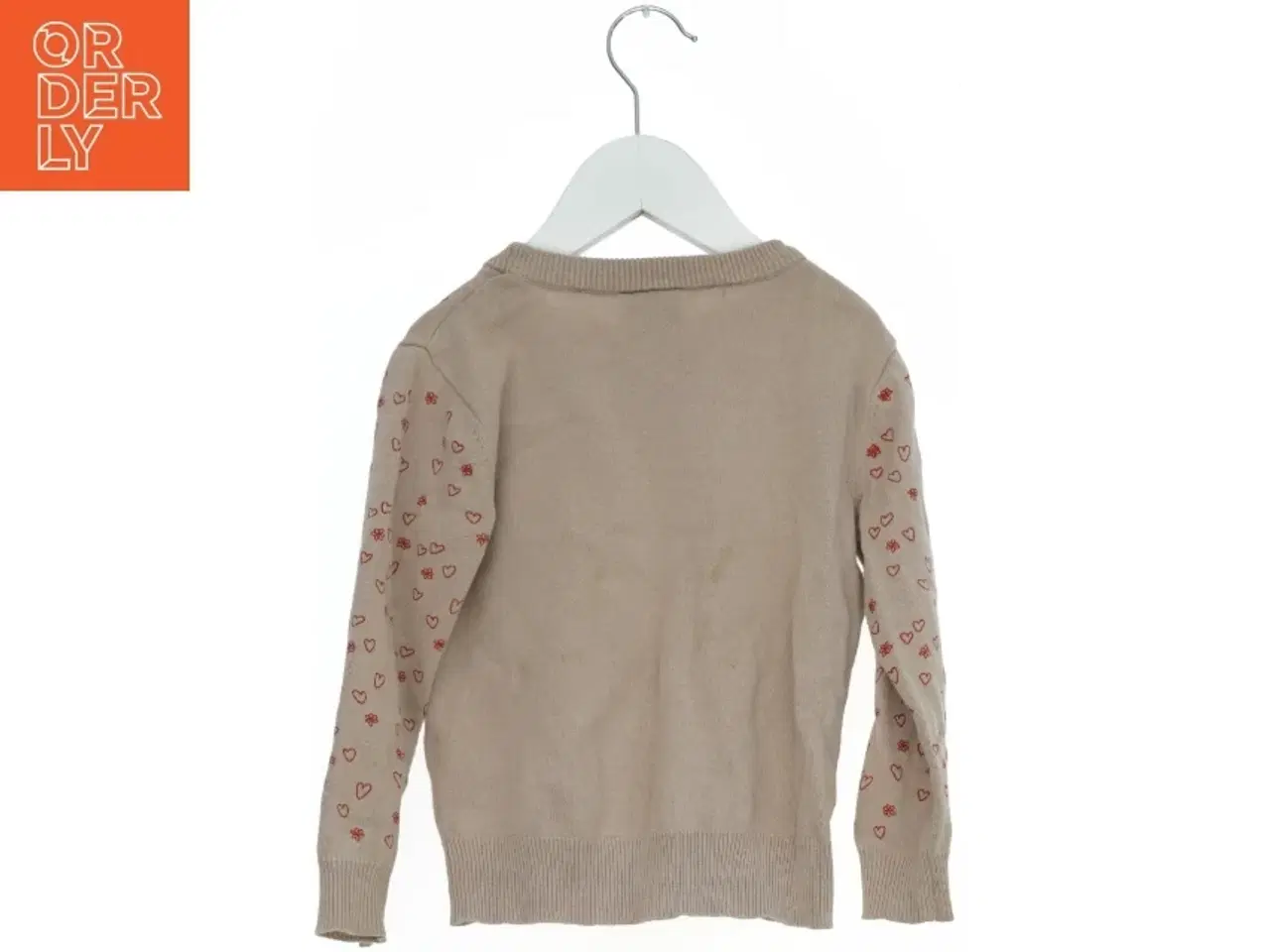 Billede 2 - Børnesweater med hjerter og blomster fra Friends (str. 104)