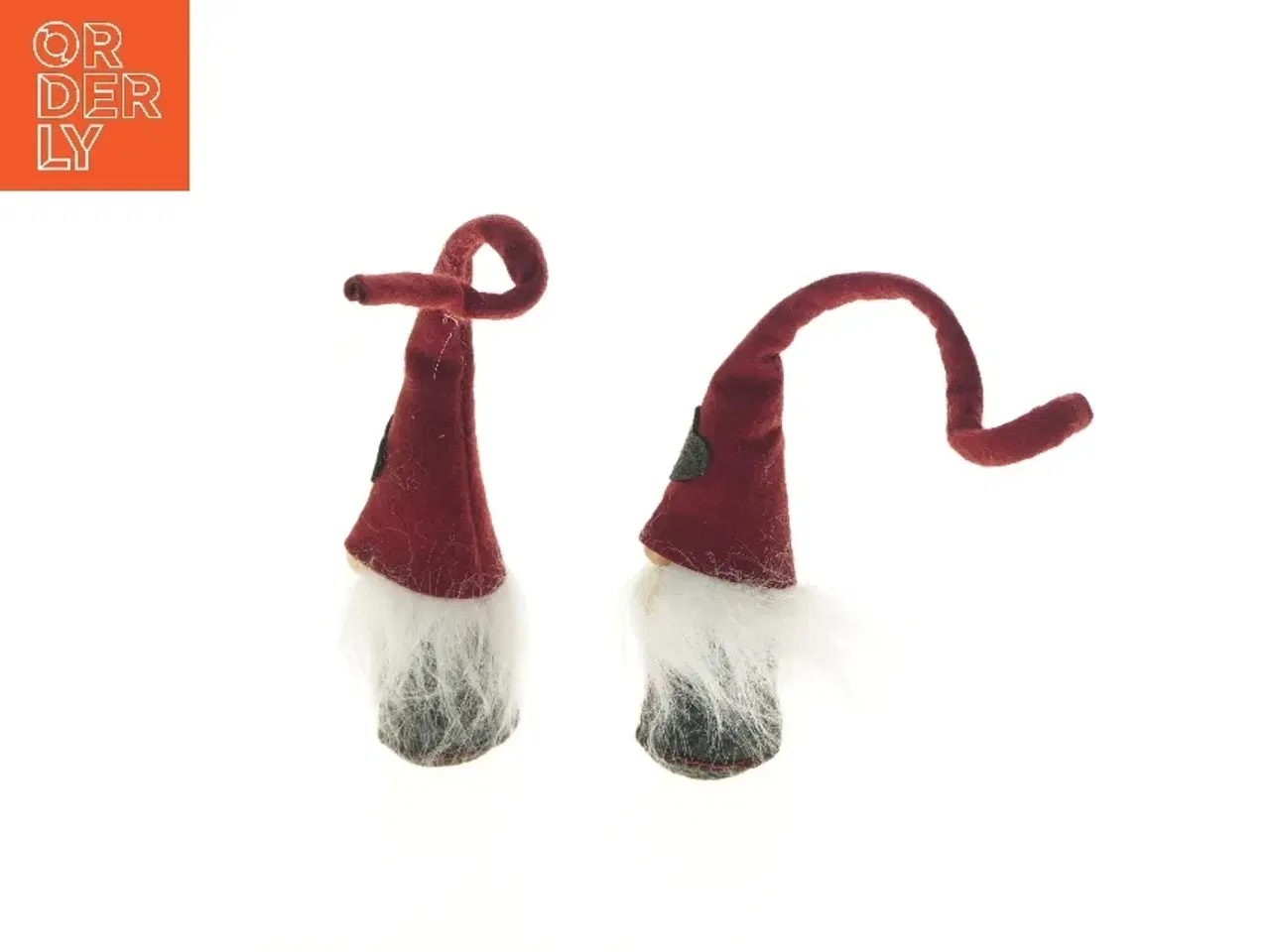 Billede 3 - Nissefigurer med røde huer (str. 24 cm)