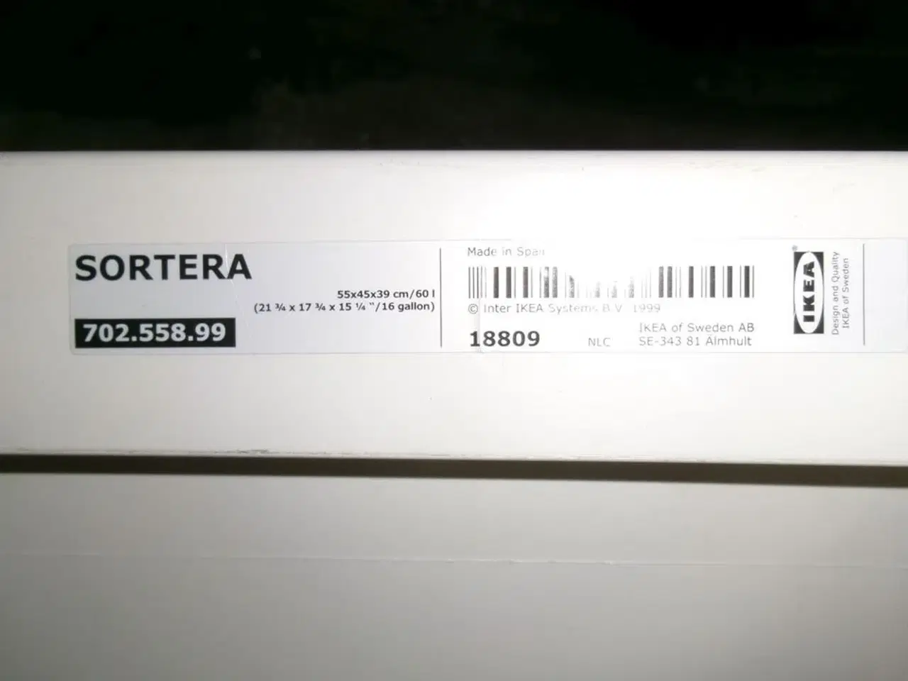 Billede 1 - 2 stk. sorteringsbokse IKEA Sortera