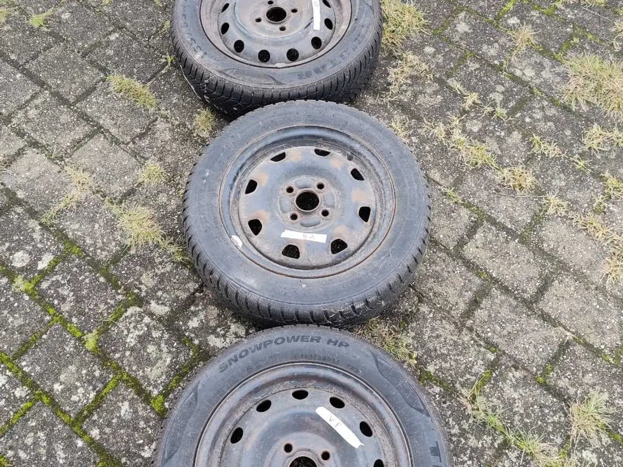 Billede 1 - 4 vinterdæk på fælge M+S symbol