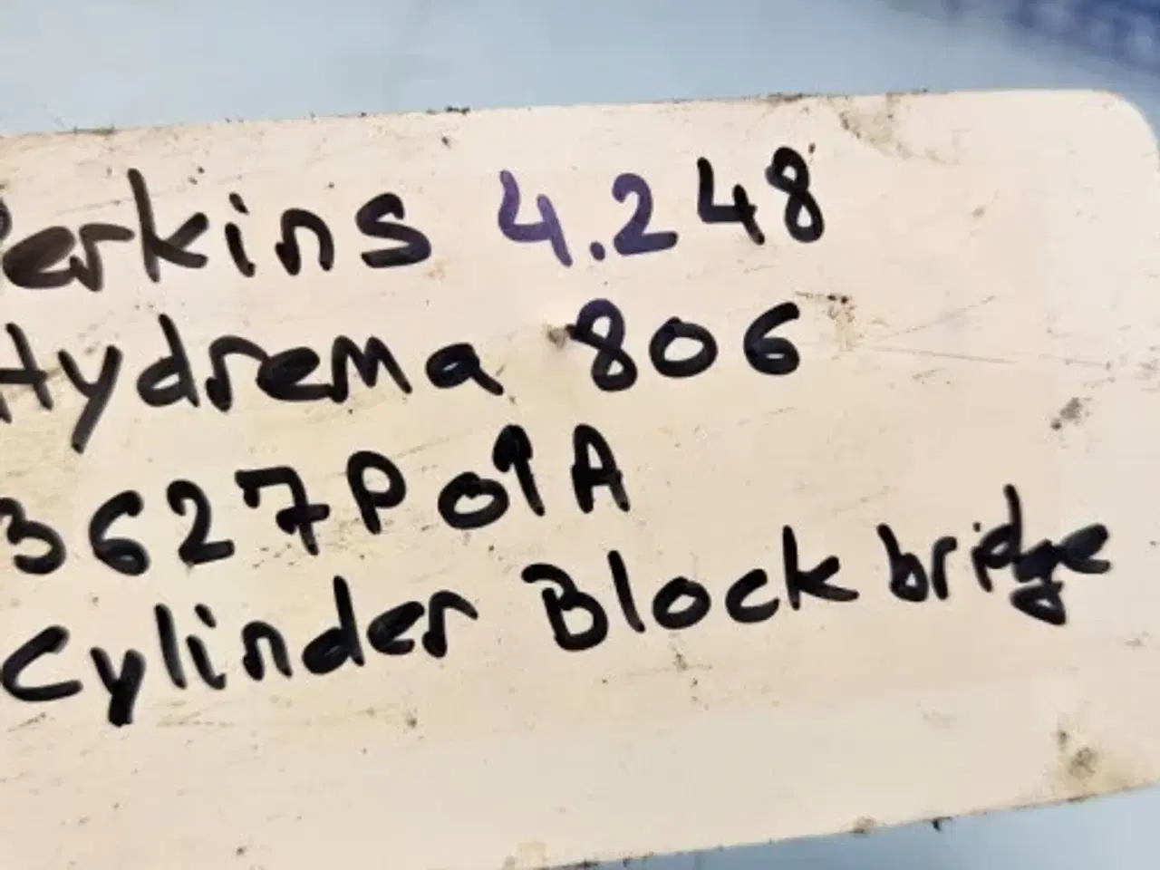 Billede 4 - Perkins 4.248 Cylinderblok Bro 3627P01A
