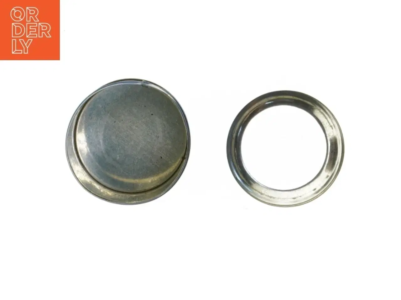 Billede 6 - Antik metal bolche dåse Svea (str. Ø. 7,5 cm. længde. elve , 5 cm)