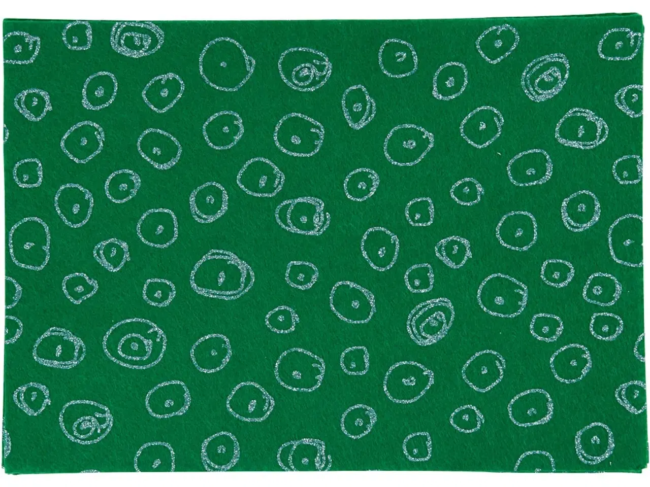 Billede 1 - Grøn Hobbyfilt A4 - 10 ark til kreative projekter