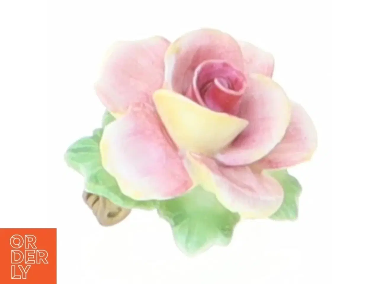 Billede 1 - Broche med rose (str. Ø 2,5 cm)