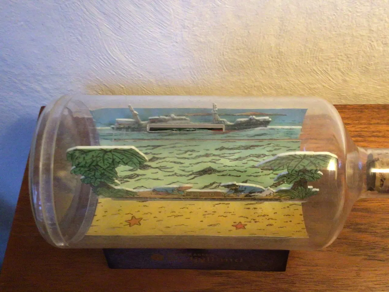 Billede 4 - Tintin sparebøsse flaskepost