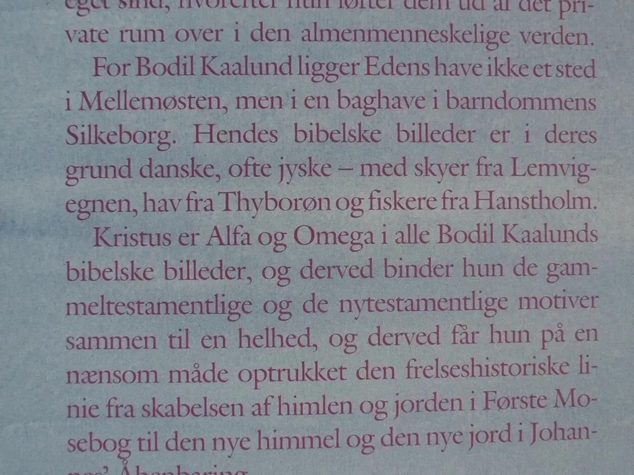 Billede 2 - bibelen, illustreret af bodil kaalund, emne: relig