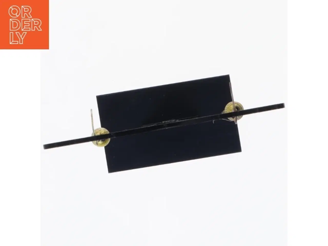 Billede 2 - Øreringe med kæde og perle (str. 7 x 1 cm)