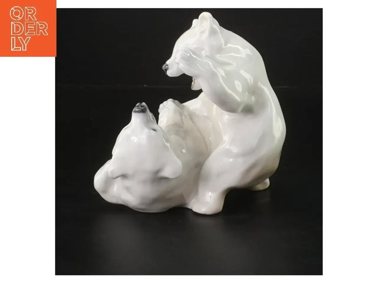 Billede 2 - Porcelænsfigur af legende bjørne fra Royal Copenhagen (str. 15 cm)