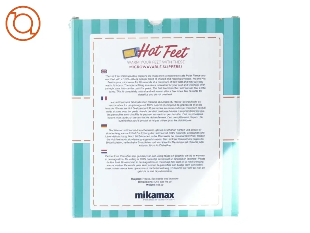 Billede 2 - Hot feet Hjemmesko du kan opvarme i mikroovn (Onesize Voksen)