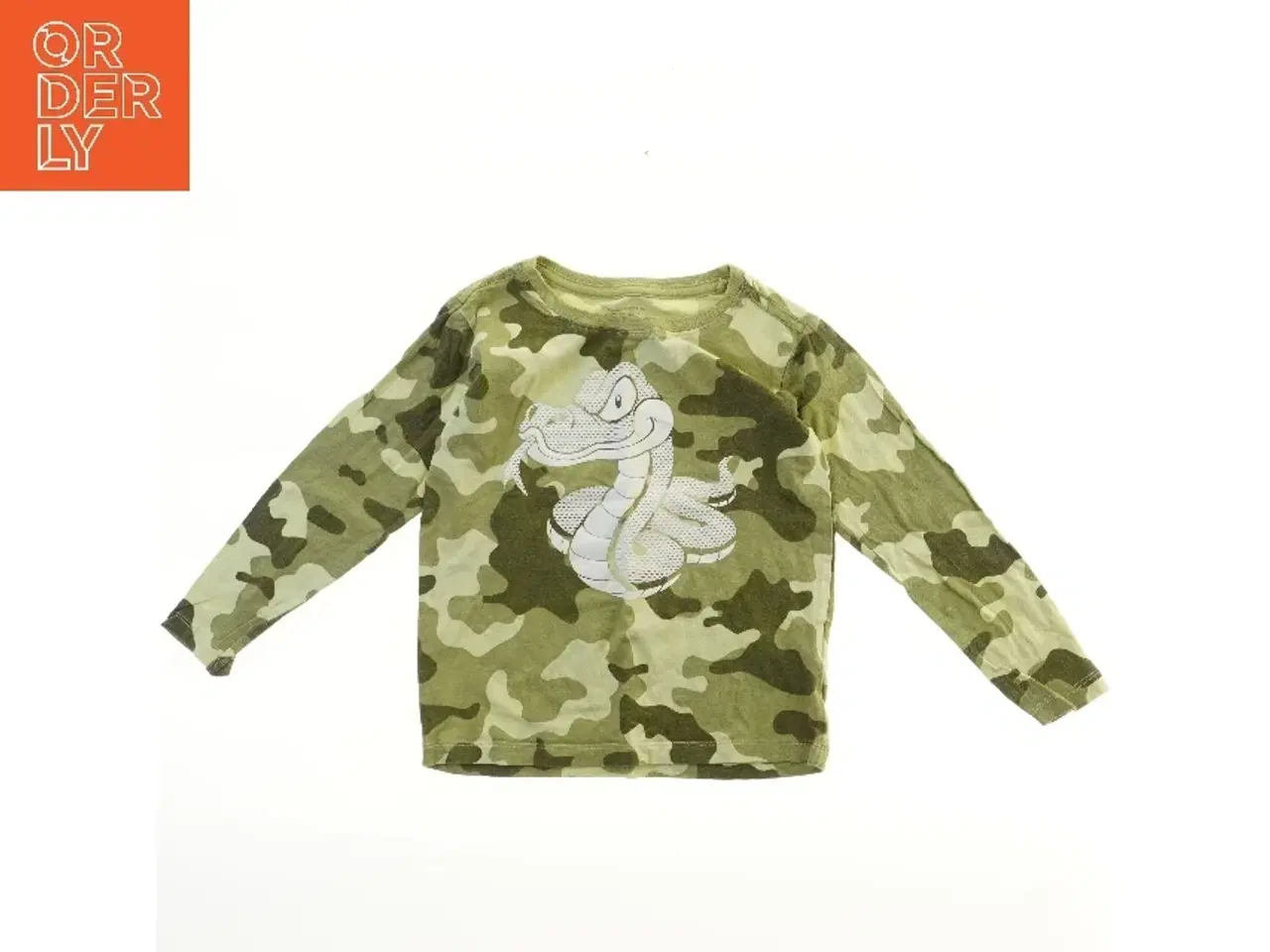 Billede 1 - Langærmet camouflagemønstret trøje med slange motiv fra VRS (str. 116)