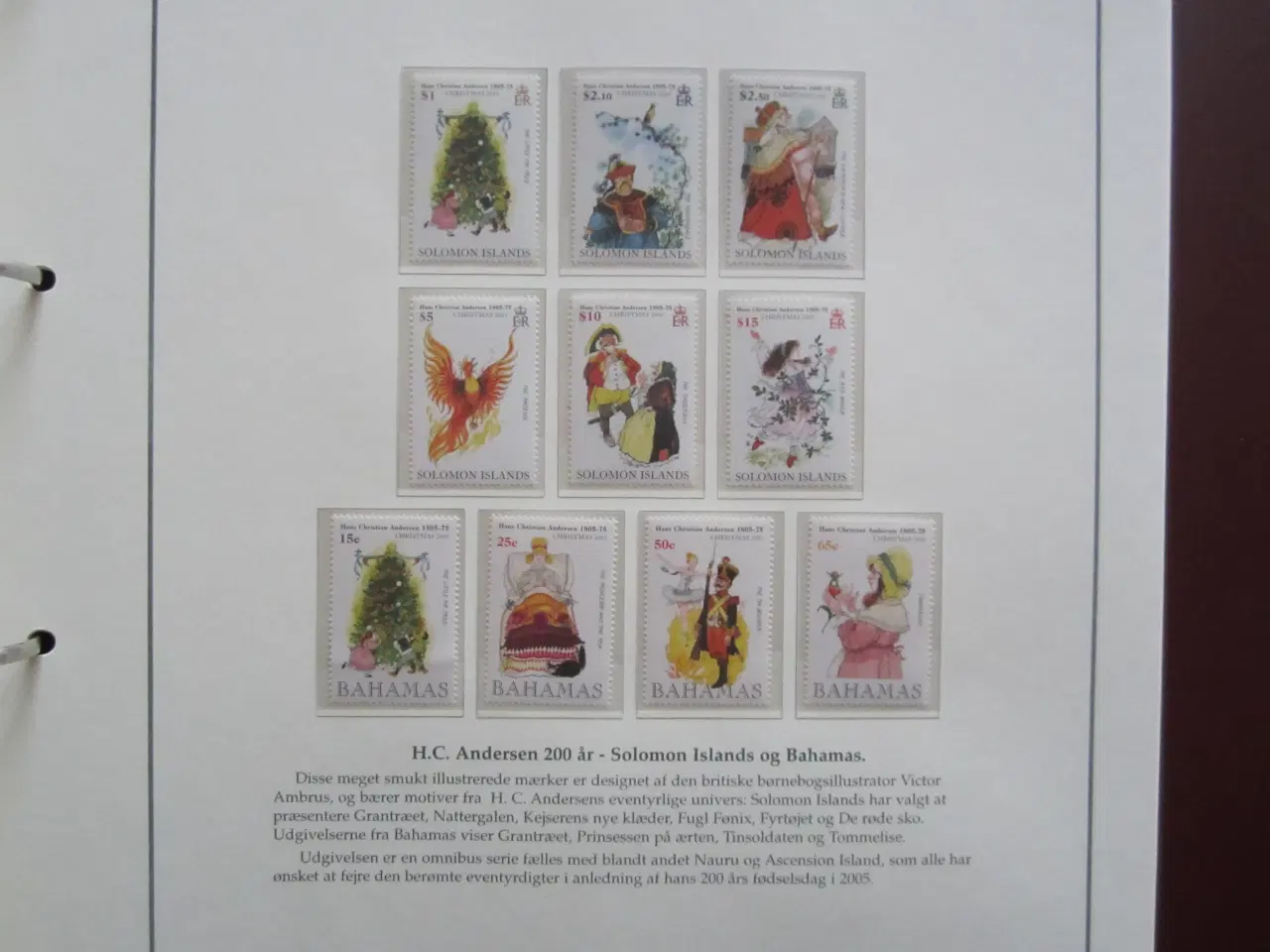 Billede 19 - H.C. Andersen 200 år  frimærke udgivelser