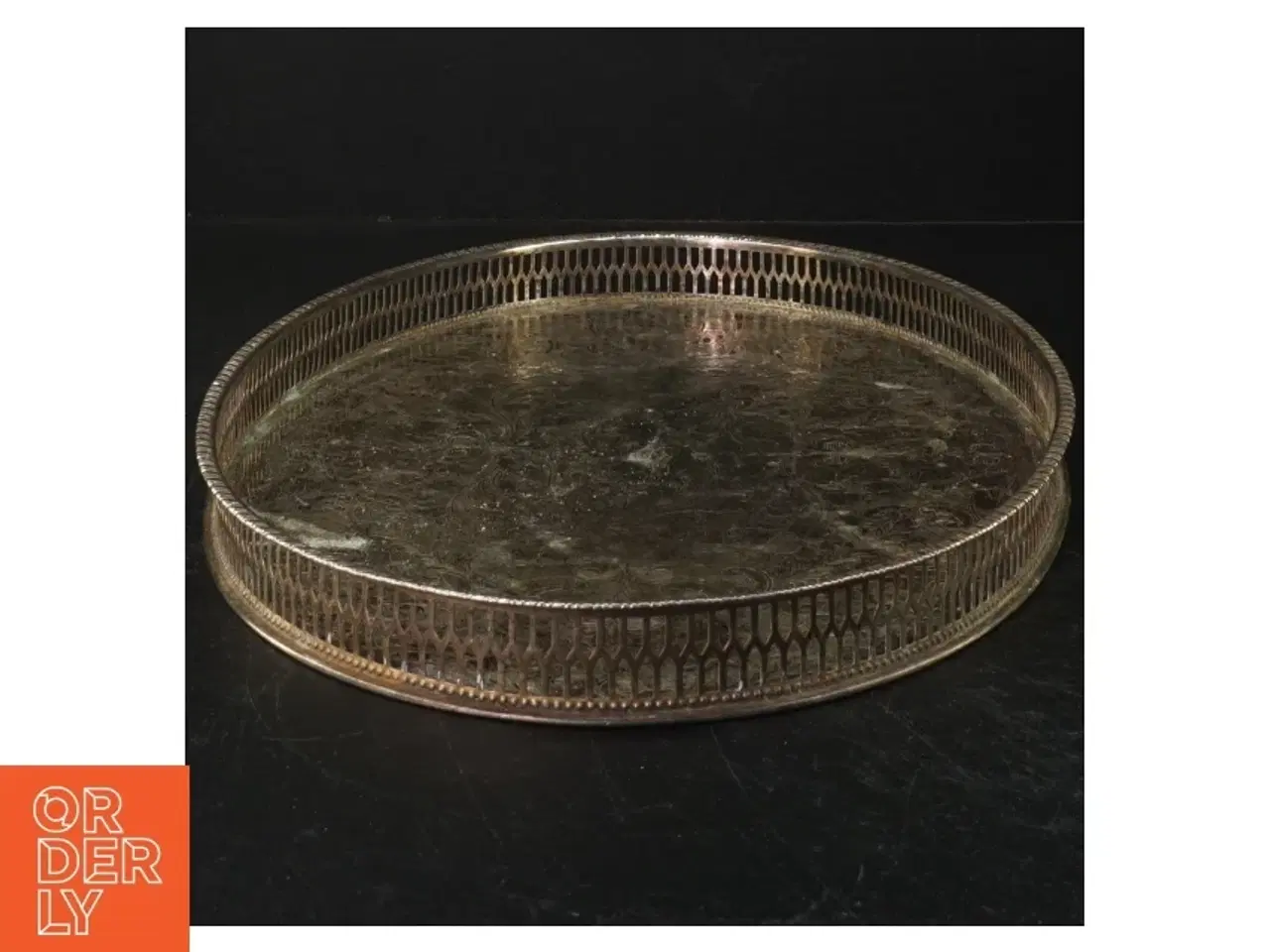 Billede 2 - Oval sølvplet bakke(str. 40x26 cm)