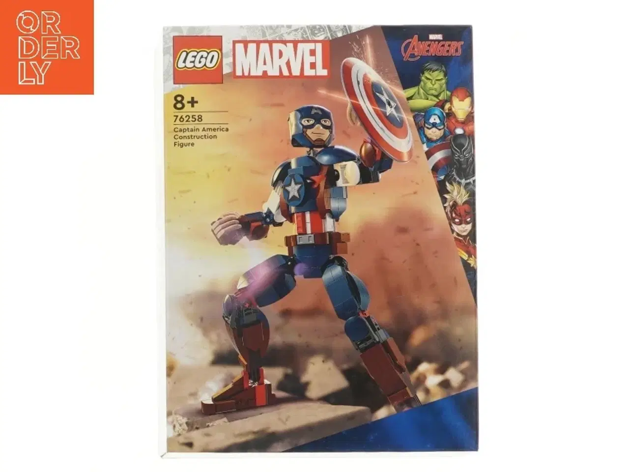 Billede 1 - LEGO Marvel Captain America byggesæt fra Lego (str. 26x6x19 cm)