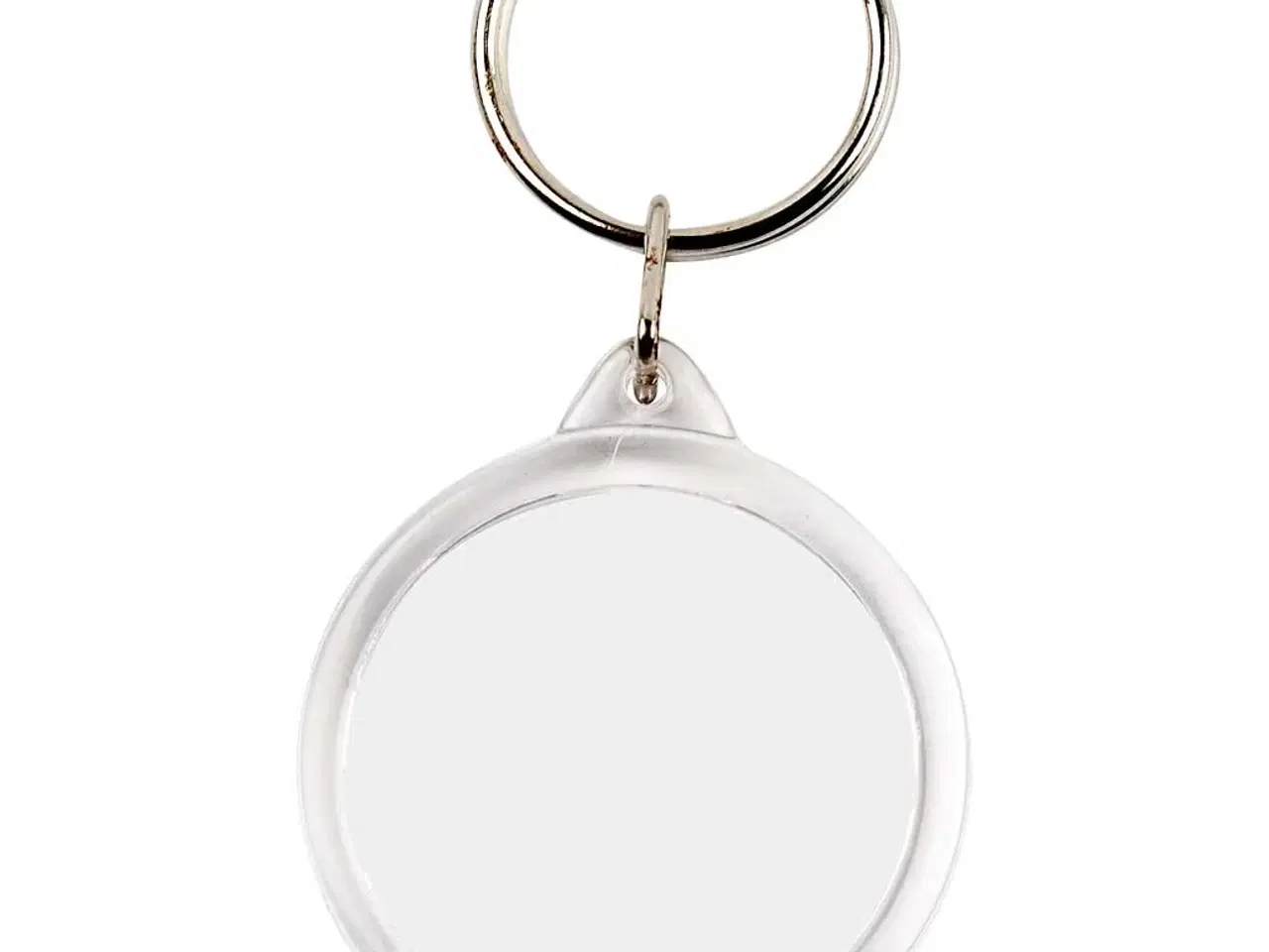 Billede 1 - Runde nøglevedhæng i klar akryl - 25 stk.