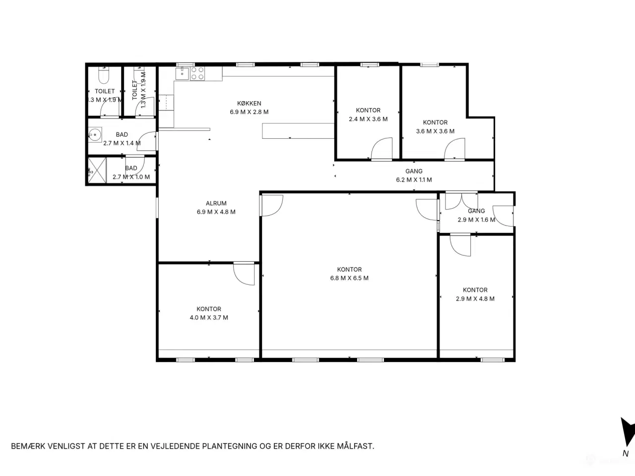 Billede 10 - Lyst og indbydende kontorlokale