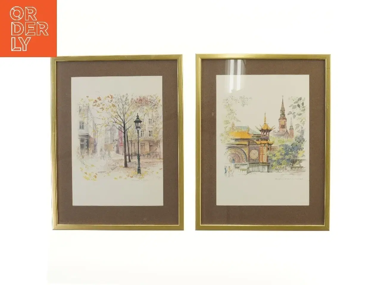 Billede 1 - Indrammede Mads Stage tegninger