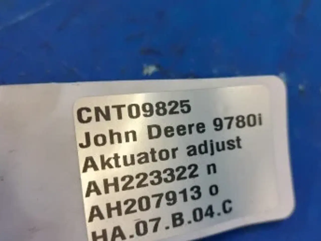Billede 12 - John Deere 9780i Remote Shoe Adjust Actuator AH223322