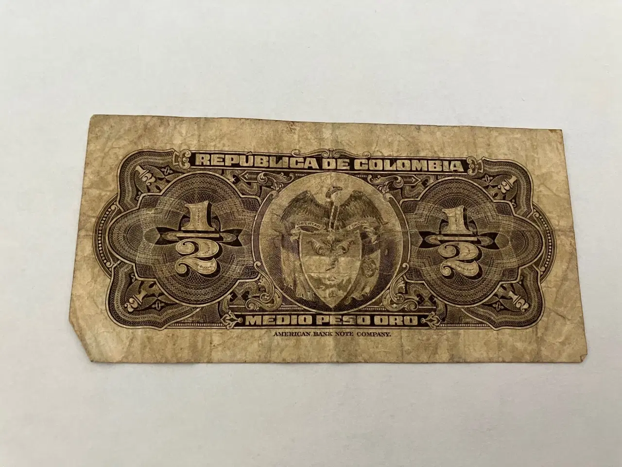 Billede 2 - 1/2 Peso Oro Colombia 1953